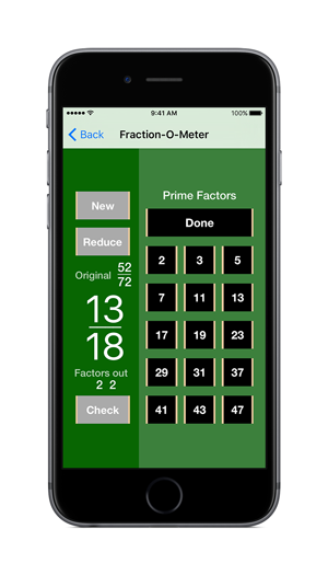 Image of Fraction-O-Meter on the iPhone