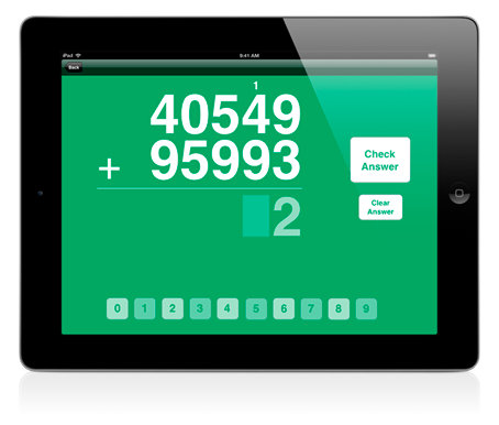 Image of Addition Concentrated on the iPad